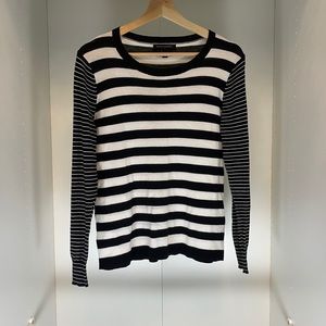 Banana Republic Striped Thin Sweater Size Petite M